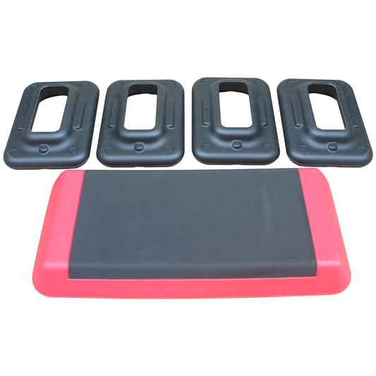 Adjustable Workout Aerobic Step Platform Trainer With 4 Risers