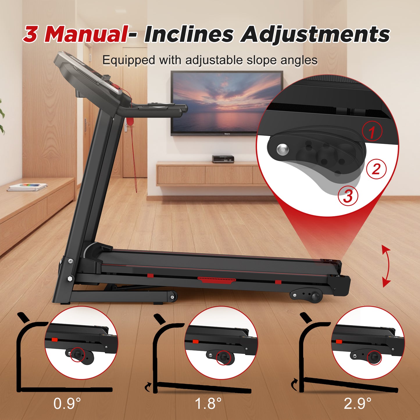 3.5HP Portable Foldable With Incline