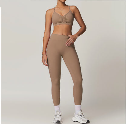 Beauty Back Yoga Sports Suit High Waist Hip Lift Workout Clothes