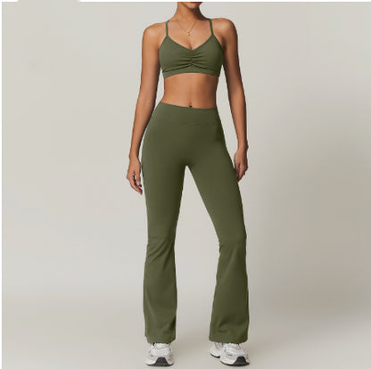 Beauty Back Yoga Sports Suit High Waist Hip Lift Workout Clothes