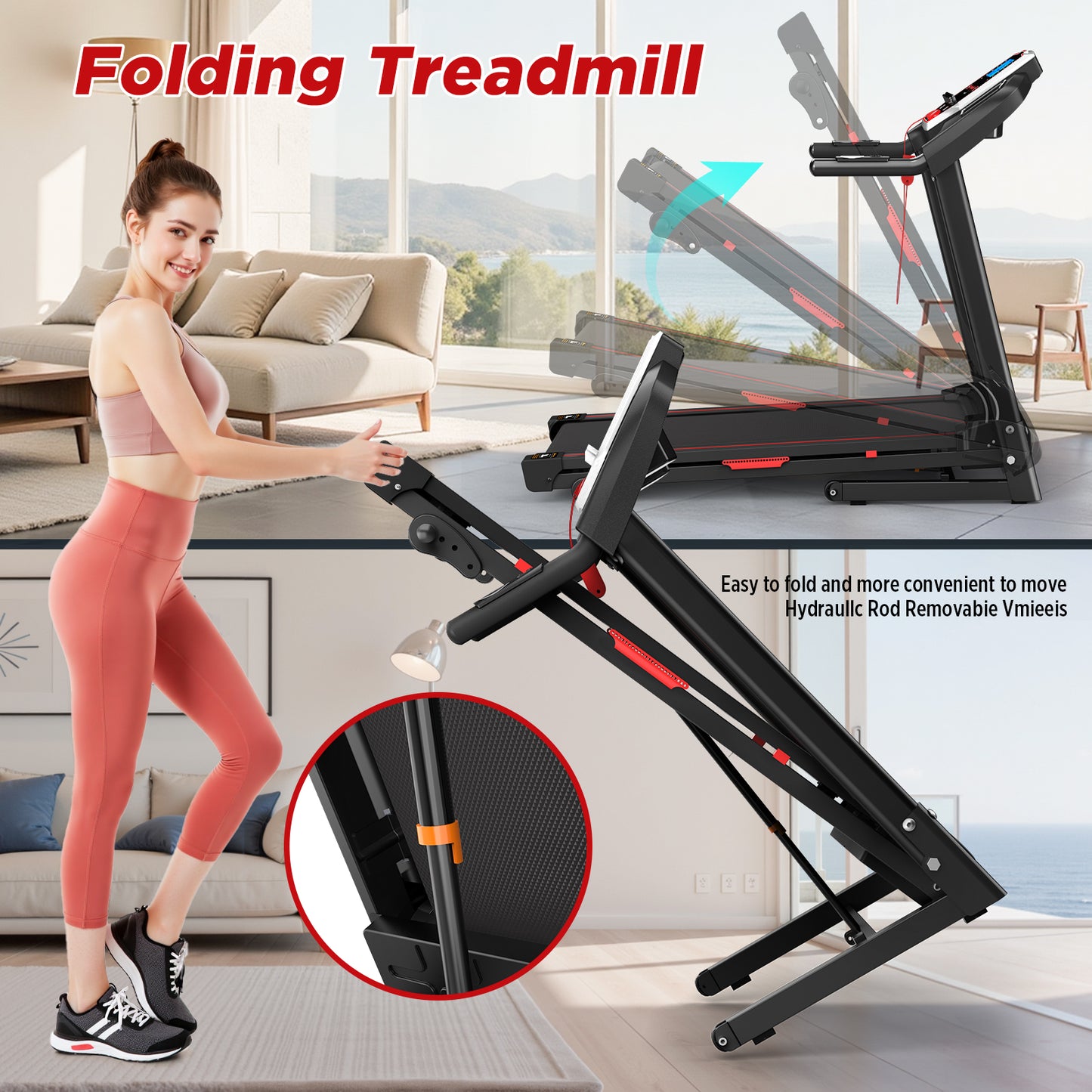 3.5HP Portable Foldable With Incline