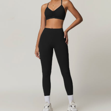 Beauty Back Yoga Sports Suit High Waist Hip Lift Workout Clothes