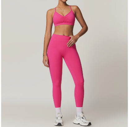 Beauty Back Yoga Sports Suit High Waist Hip Lift Workout Clothes