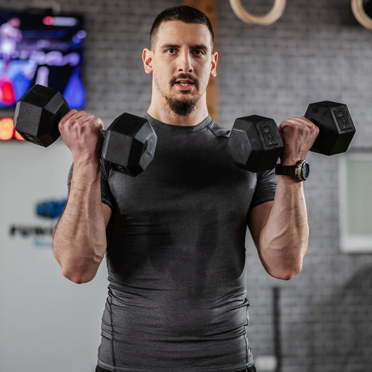 2 X 15lbs Hex Dumbbell Set Of 2