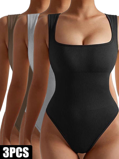 3 Pack Women Workout Seamless Jumpsuit Yoga