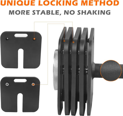 Adjustable Dumbbell 9 In 1 Free Weights For Multiweight Options